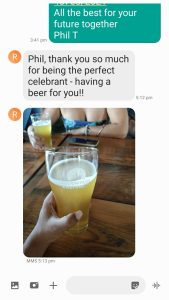 Blue Mountains at its best - a text from a bride from her reception!